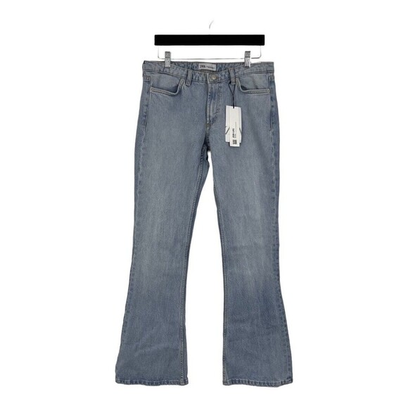 Zara Womens Size 8 Light Wash Low Rise Boot Cut Jeans New NWT - Picture 1 of 5